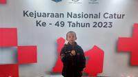 Adi Wibisana Sankara (7), atlet muda catur asal Sulawesi Selatan (Liputan6.com/Eka Hakim)