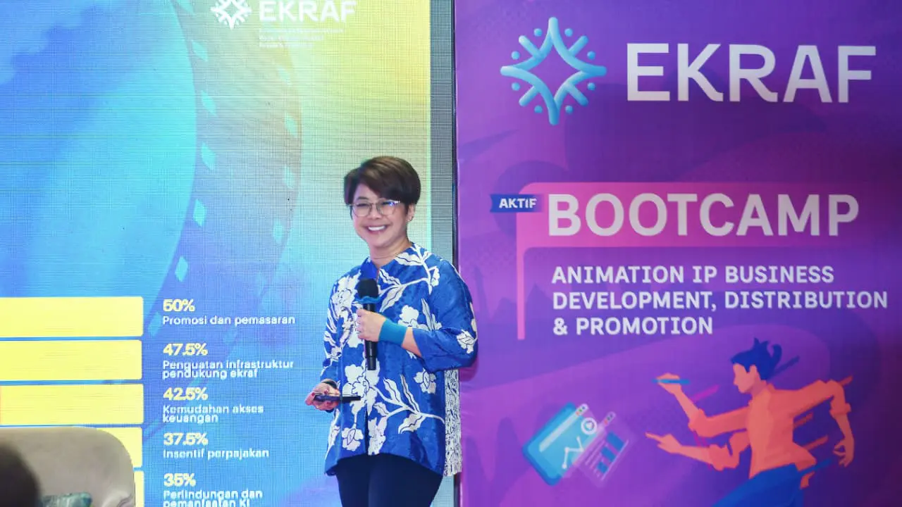 Kementerian Ekonomi Kreatif/Badan Ekonomi Kreatif menyelenggarakan program Akselerasi Kreatif (AKTIF) Subsektor Film dan Animasi