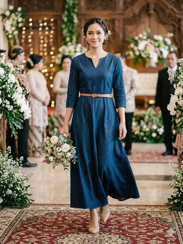 Model Baju Bridesmaid Denim