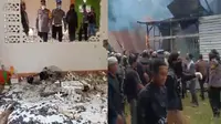Sekelompok orang merusak dan membakar masjid jemaat Ahmadiyah di Sintang, Kalimantan Barat. (Liputan6.com/ Aceng Mukaram)