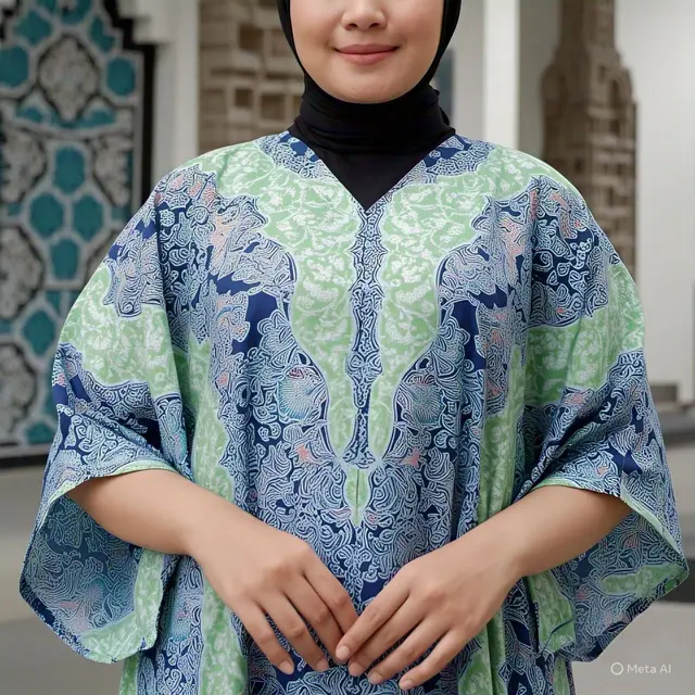 Model Gamis Batik Sederhana tapi Elegan untuk Orang Gemuk