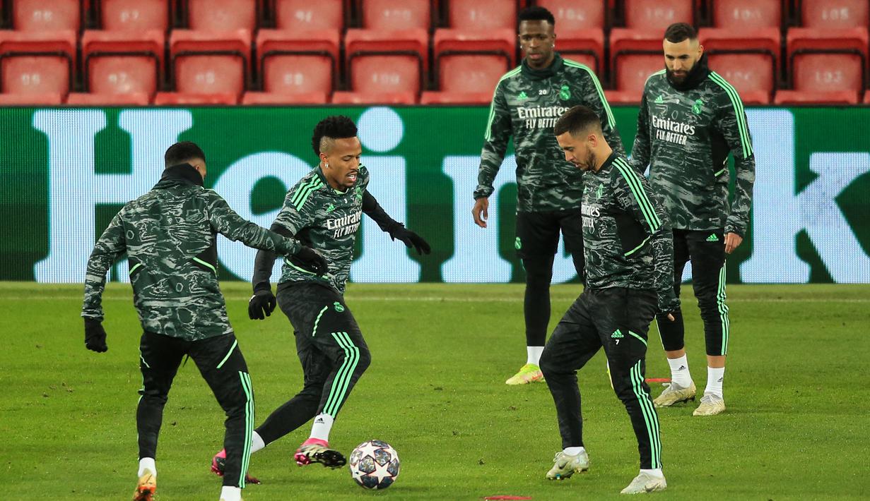 Melihat Latihan Pemain Madrid Jelang Hadapi Liverpool di Liga Champions