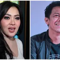 Syahrini-Ariel NOAH. (Deki Prayoga/Adrian Putra/Bintang.com)
