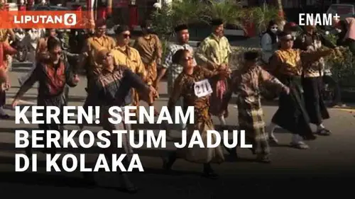VIDEO: Viral Senam Berkostum Tempo Dulu Ramaikan Jalanan Kolaka