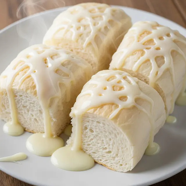 Roti Kukus Siram Susu
