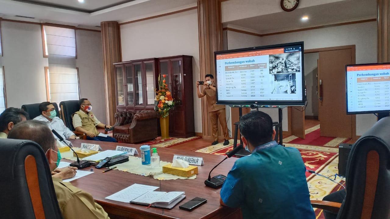 Pemerintah Provinsi Sumatera Barat melakukan rapat koordinasi mengenai perpanjangan PSBB di daerah itu.