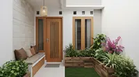 8 Model Teras Depan Rumah Sempit Budget Rp5 Juta dengan Konsep Garden Corner