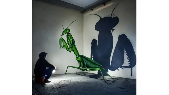 Terlihat Nyata, 7 Hasil Ilustrasi Mural 3D Ini Bikin Geleng Kepala