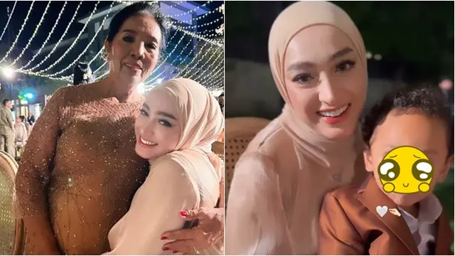 8 Potret Santyka Kekasih Sule di Resepsi Rizky Febian dan Mahalini di Bali, Memukau