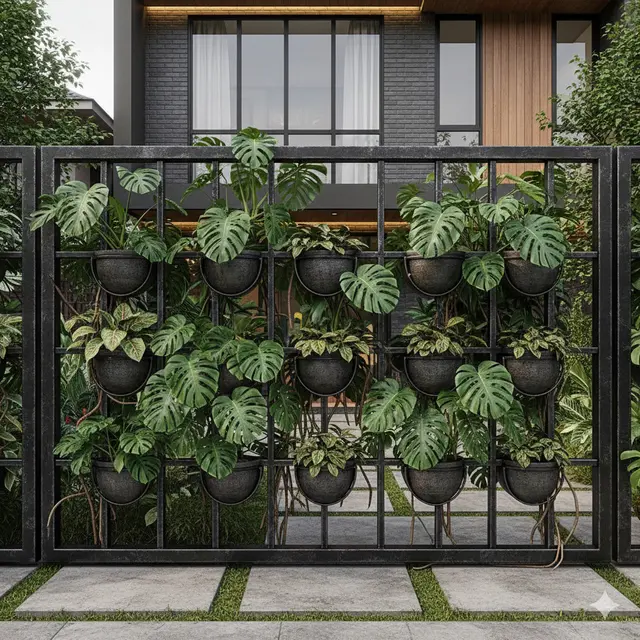 7 Model Pagar Besi Kombinasi Tanaman Hias 2025, Tampil Asri dan Elegan untuk Hunian Modern