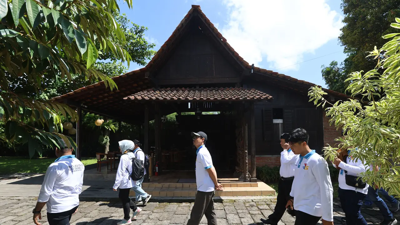 Forum Jurusan Teknik Sipil seluruh Indonesia melihat arsitektur bangunan Pendopo Shaba Swagata Blambangan Banyuwangi (Istimewa)