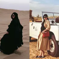 Aurel Hermansyah dengan Shandy Aulia Saat Liburan ke Dubai. [Instagram]