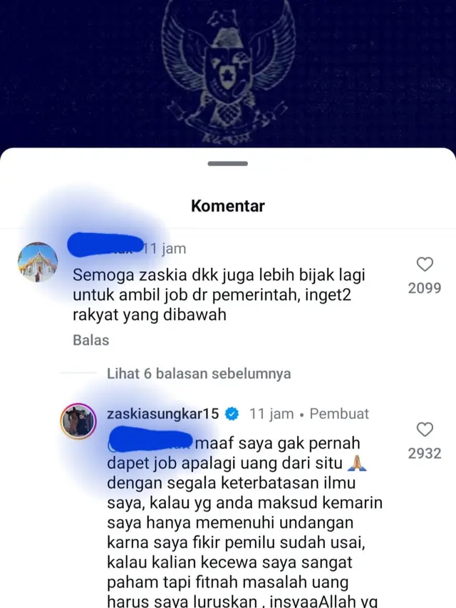 Unggahan Zaskia Sungkar. (Foto: Dok. Instagram @zaskiasungkar15)
