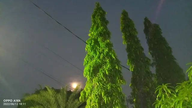 Hasil foto malam hari dengan Oppo A16k (Liputan6.com/Giovani Dio Prasasti)