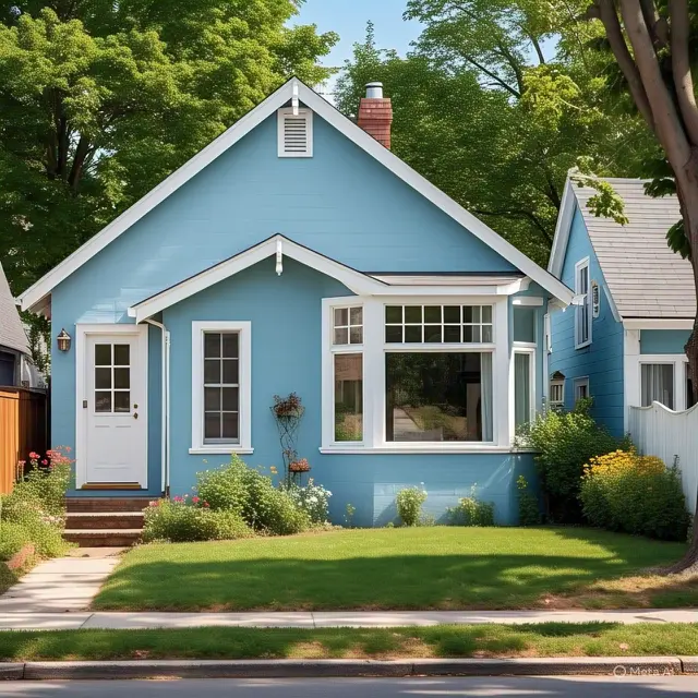 Cat rumah Biru Langit