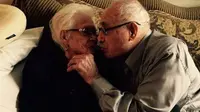 Nicholas dan Rafaela Ordaz menjalani usia pernikahan hingga 82 tahun.(sumber.brightside.me) 