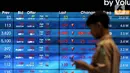 Mengutip data RTI, 191 saham melaju di zona hijau dan 417 lainnya berada di zona merah. Sementara ada 188 saham mengalami stagnan. (Liputan6.com/Angga Yuniar)