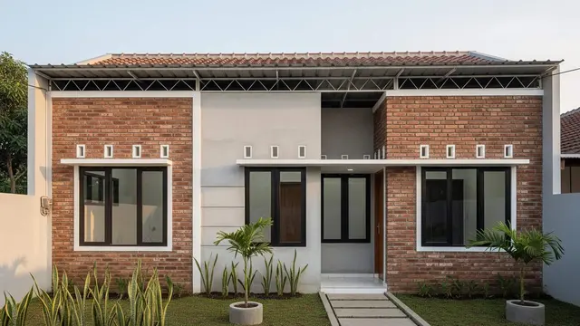 contoh rumah 1 lantai 3 kamar minimalis