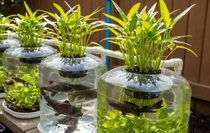 8 Inspirasi Galon Bekas untuk Tanam Kangkung Sekaligus Ternak Lele, Produktif Ganda