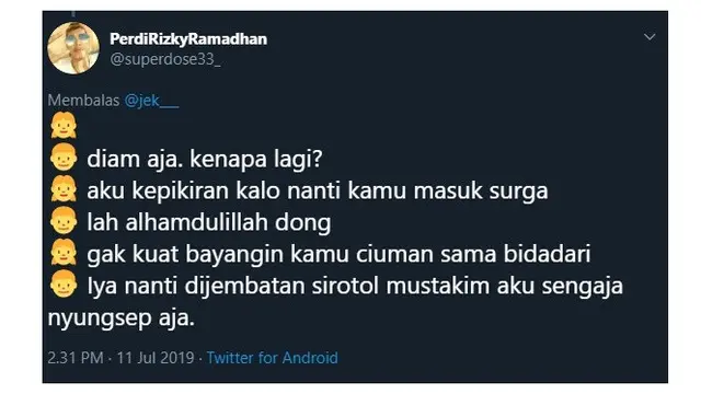 Khayalan Cewek Saat Pacarnya Masuk Surga Ini Malah Bikin Emosi