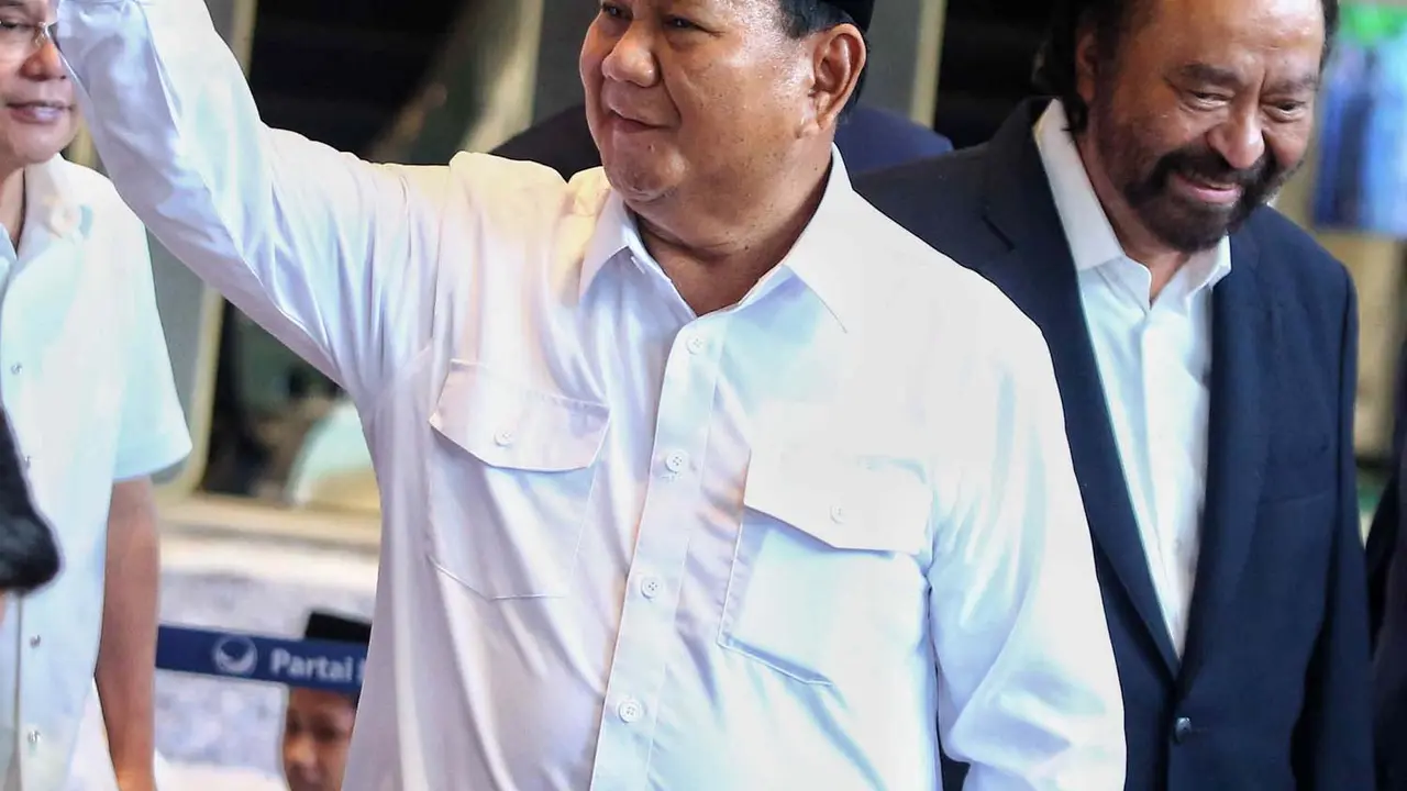 Prabowo Subianto Sambangi Markas Nasdem