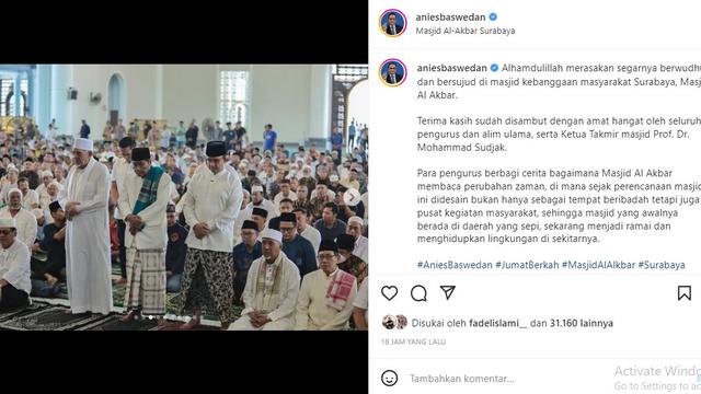 Anies Baswedan (Foto: Instagram/@aniesbaswedan)