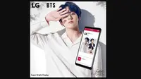 Jungkook BTS dan LG G7+ ThinQ. Dok: LG (via Allkpop)