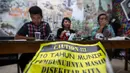 Kontras menilai pembebasan bersyarat Pollycarpus menunjukkan mandeknya penuntasan kasus pembunuhan Munir dan juga perlindungan HAM dalam pemerintahan Jokowi-JK, Jakarta, Minggu (30/11/2014).(Liputan6.com/Faizal Fanani) 