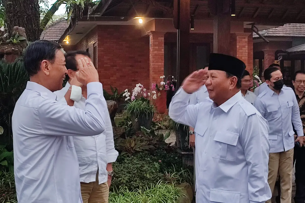 Wiranto Menemui Prabowo Subianto di Hambalang