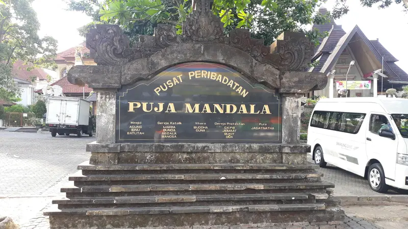 Puja mandala pusat peribadatan di Nusa dua, bali.