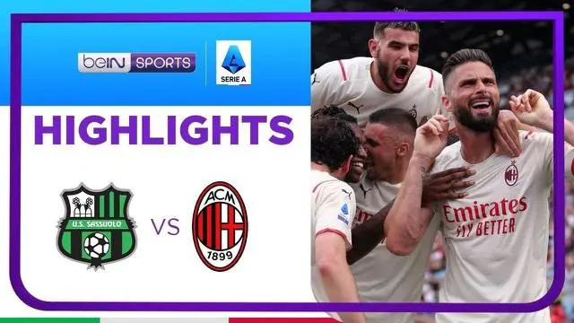 VIDEO: AC Milan Rebut Scudetto Liga Italia Setelah Menang 3-0 atas Sassuolo
