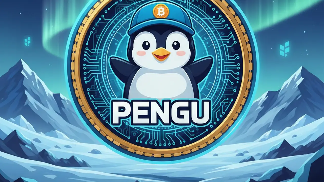 Koin kripto PENGU. (Ilustrasi by AI)
