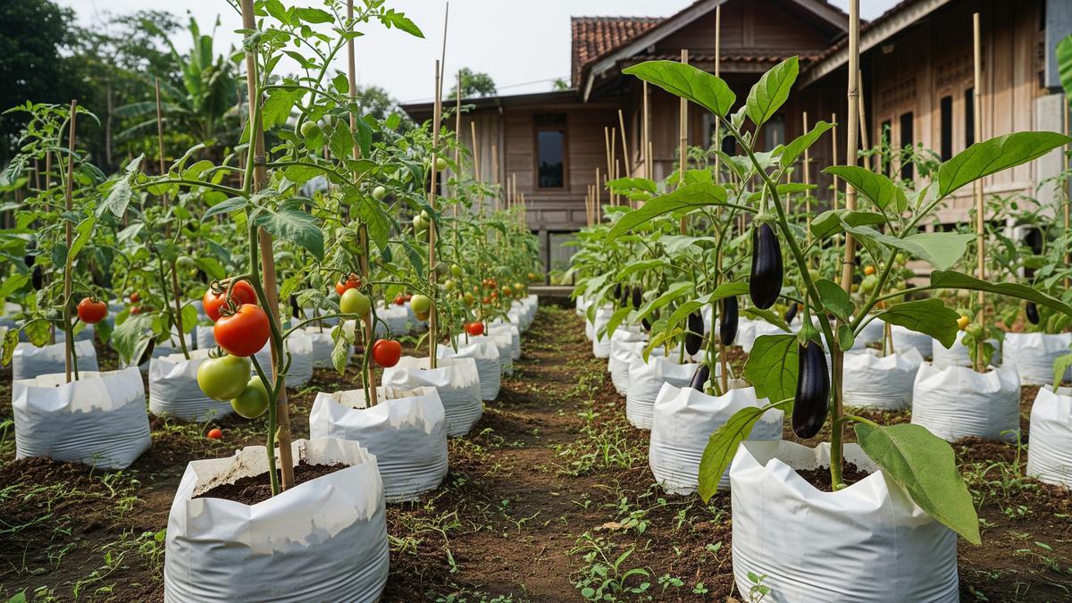 7 Model Kebun Polybag untuk Tomat dan Terong, Produktif Meski Lahan Terbatas
