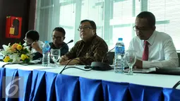 Menkeu, Bambang Brodjonegoro saat menghadiri penerimaan pajak tahun 2015, Jakarta, Senin, (11/1). Berdasarkan data monitoring SPAN, realisasi penerimaan pajak per 31 Desember 2015 adalah sebesar Rp. 1.055.61 Triliun. (Liputan6.com/Faisal R Syam)