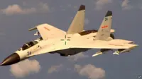 AS merilis foto jet tempur Su-27 yang diklaim mencegat pesawat AS. (BBC)