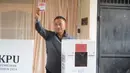 Pada Pemilihan Gubernur/Wakil Gubernur Jakarta 2024, Dharma Pongrekun berpasangan dengan Kun Wardana. Mereka maju melalui jalur independen atau tanpa dukungan partai politik. (merdeka.com/Arie Basuki)