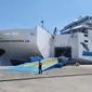 Kapal KM Dharma Rucitra VIII siap berlayar melayani penumpang menuju Lombok. (Liputan6.com / Dian Kurniawan)