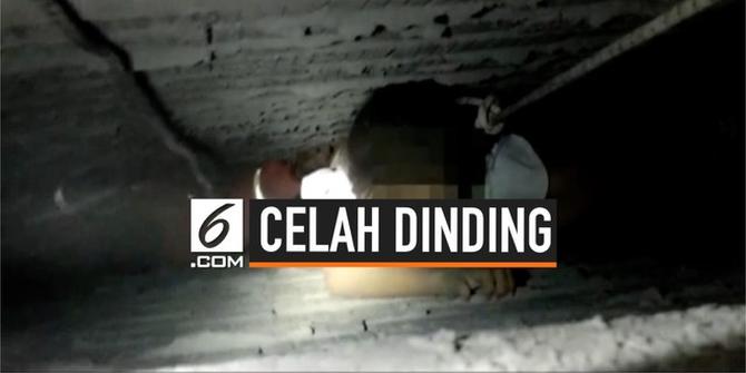 VIDEO: Penyelamatan Gadis Terperangkap di Celah Dinding Selebar 20 cm