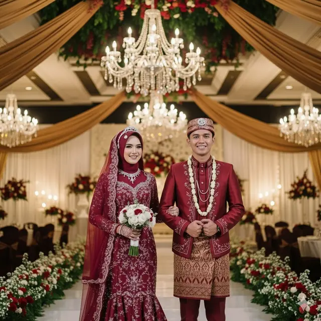 Tips Memilih Gamis Couple Kombinasi Brokat
