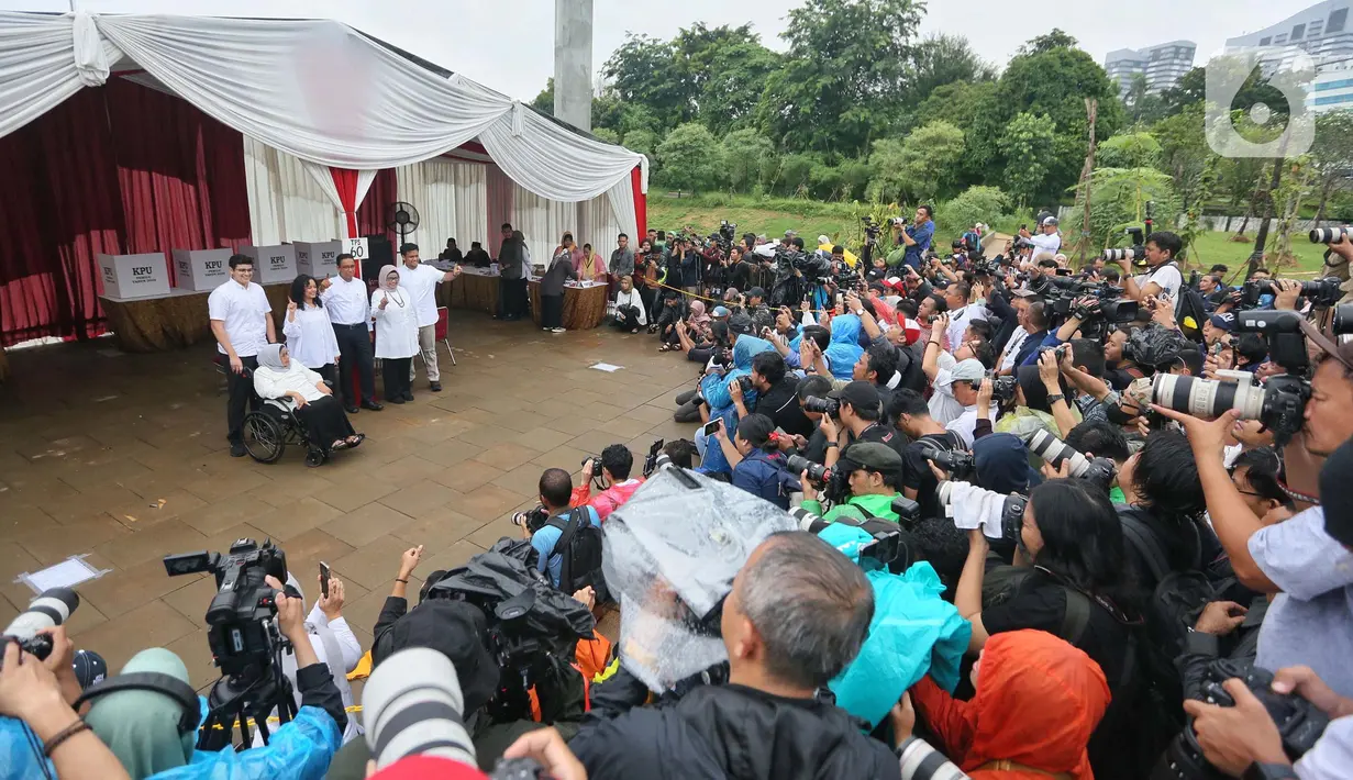 Sebanyak 204.807.222 Warga Negara Indonesia Indonesia terdaftar dalam Daftar Pemilih Tetap (DPT) Pemilu 2024. (Liputan6.com/Angga Yuniar)