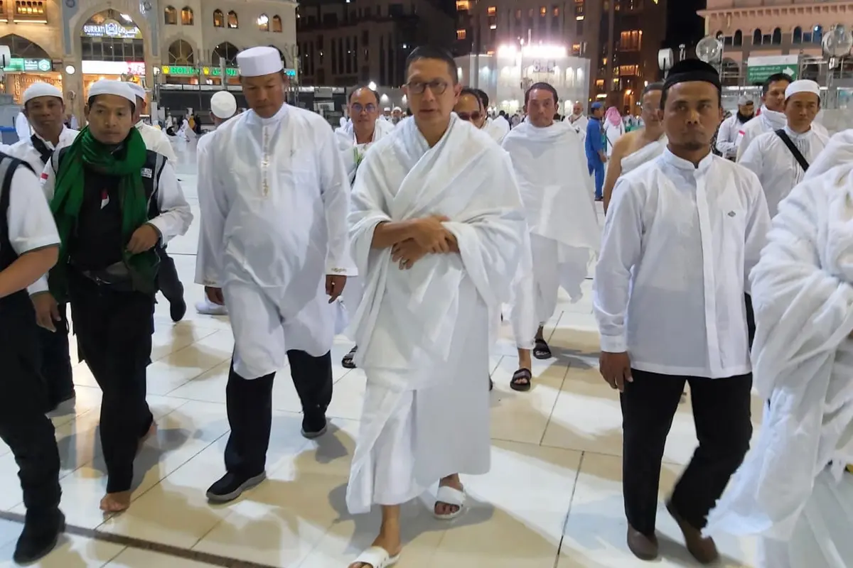 Menteri Agama (Menag) Lukman Hakim Saifuddin di Makkah. Bahauddin/MCH