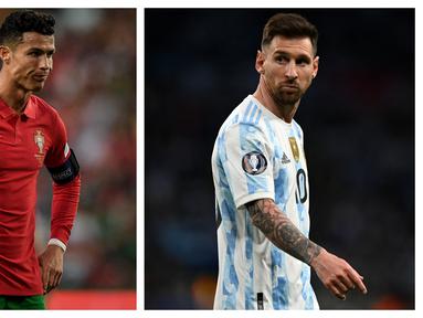 Putaran final Piala Dunia 2022 Qatar yang akan digelar mulai 21 November hingga 18 Desember 2022 tentunya akan diikuti oleh para pemain terbaik di dunia mewakili 32 negara yang memastikan lolos. Dari hasil pembagian grup yang telah dilakukan, terdapat 8 pemain dengan nilai pasar tertinggi di tiap grupnya. Tanpa dua nama yang dianggap sebagai dua pemain terbaik di dunia saat ini, Cristiano Ronaldo dan Lionel Messi, berikut daftar lengkap ke-8 pemain tersebut. (Kolase AFP)