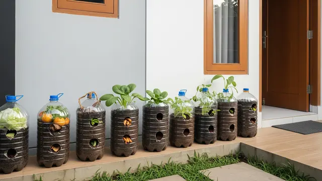 Kebun Sayur Organik Pakai Galon Bekas