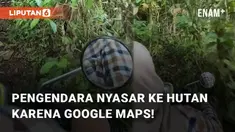 Para pengendara seringkali dibuat tersasar karena arahan Google Maps. Kali ini, pengendara wanita menyasar hingga ke jalan hutan karena Google Maps