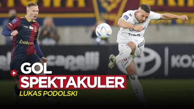 Berita video gol spektakuler mantan pemain Arsenal, Lukas Podolski