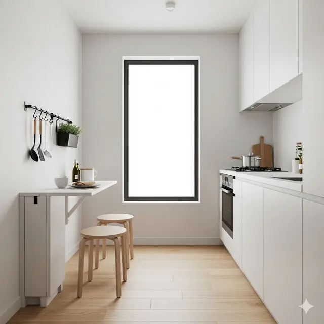 Inspirasi Desain Dapur Kecil Sederhana untuk Rumah Modern. Gemini