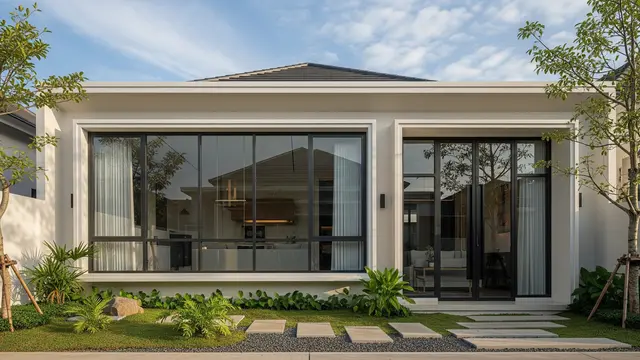 Kusen Aluminium dengan Sekat Minimal