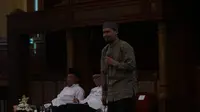 Penceramah Rahmat Baequni saat menghadiri silaturahmi dan diskusi umum yang digelar MUI Jawa Barat beberapa waktu lalu. (Liputan6.com/Huyogo Simbolon)