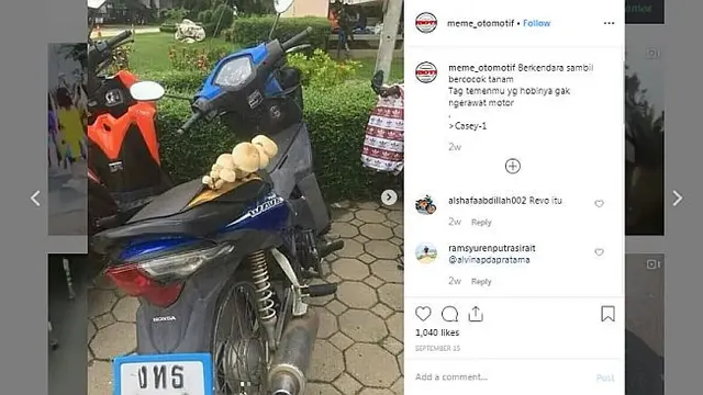 Berbagai hal bisa dijadikan Meme menarik, tidak terkecuali yang berkaitan dengan otomotif.