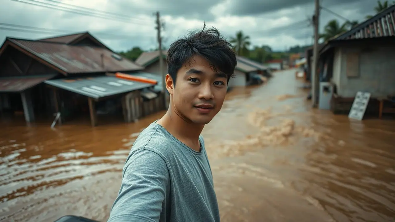 mimpi banjir air keruh tapi selamat